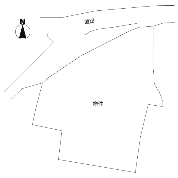 筑西市伊佐山24-2　土地 間取図・土地図