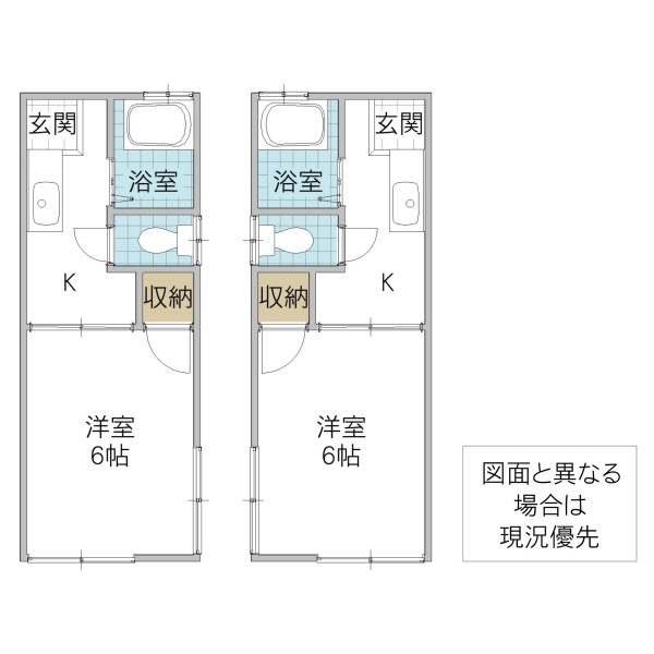 水戸市渡里町　売アパート 間取図・土地図