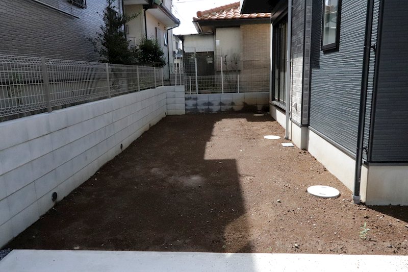 つくばみらい市西ノ台　新築戸建２期　１号棟 現地写真（庭）