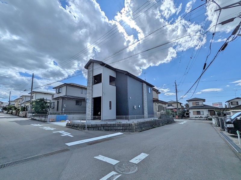 つくばみらい市西ノ台　新築戸建２期　１号棟 現地写真（前面道路含む現地写真）
