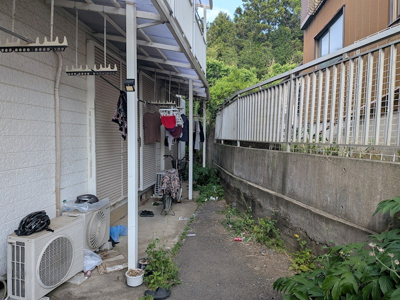 常総市向石下　アパート 現地写真（バルコニー）