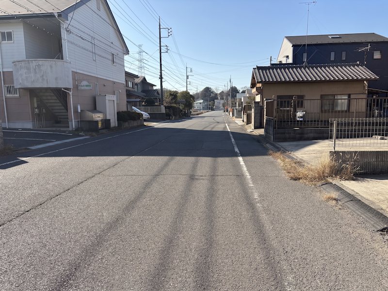 守谷市薬師台　中古戸建 現地写真（前面道路含む現地写真）