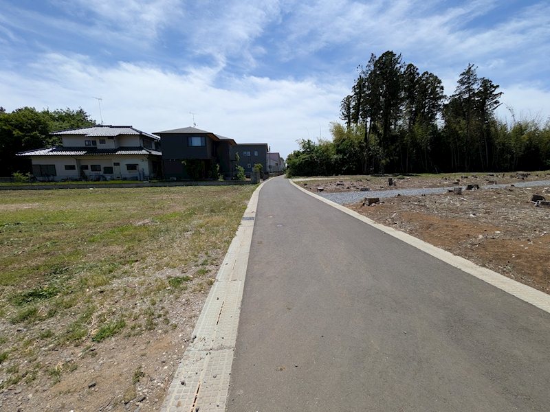 阿見町荒川本郷　分譲地③ 現地写真（前面道路含む現地写真）