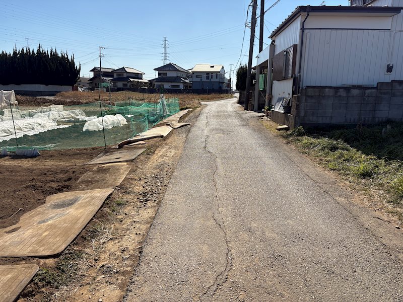 土浦市天川　土地 現地写真（前面道路含む現地写真）