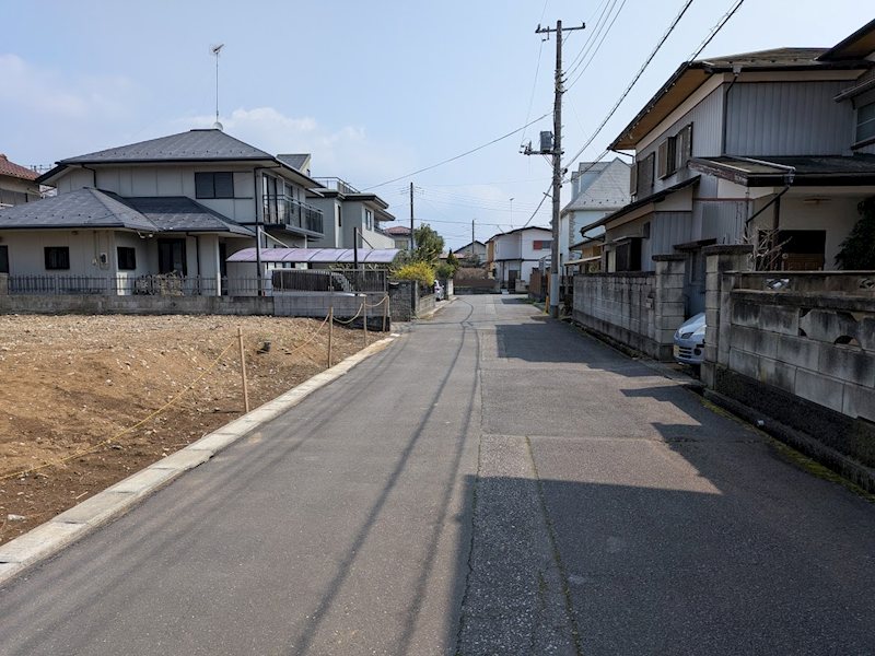 土浦市港町3丁目　土地 現地写真（前面道路含む現地写真）