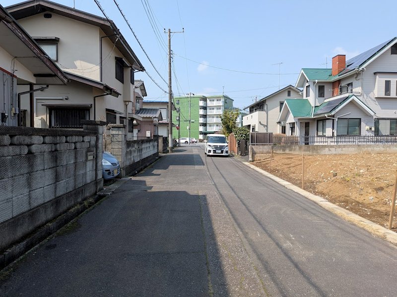 土浦市港町3丁目　土地 現地写真（前面道路含む現地写真）