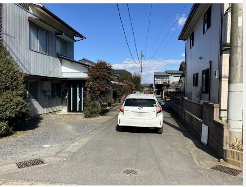 石岡市北府中　土地 現地写真（前面道路含む現地写真）