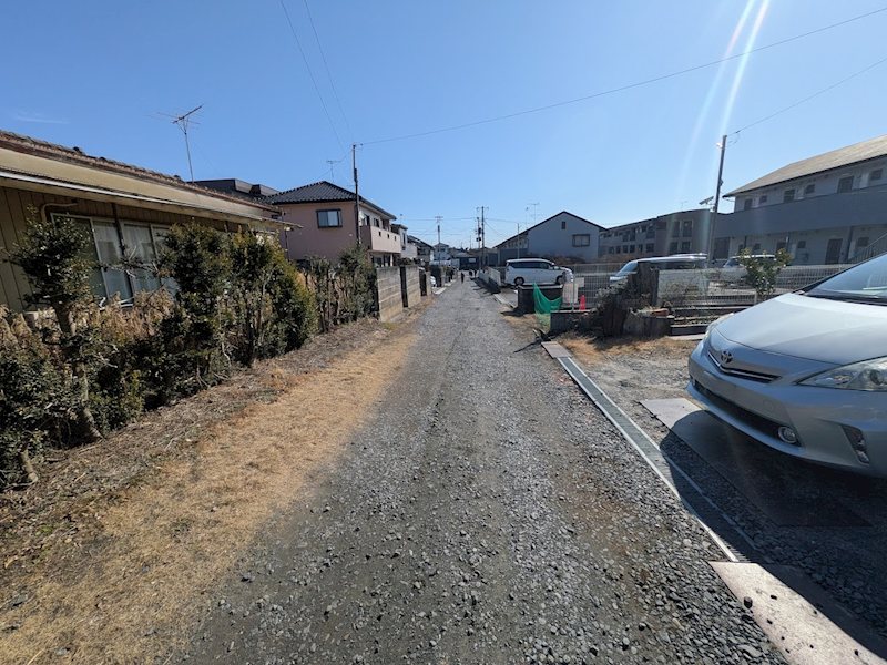 石岡市東光台　土地 現地写真（前面道路含む現地写真）