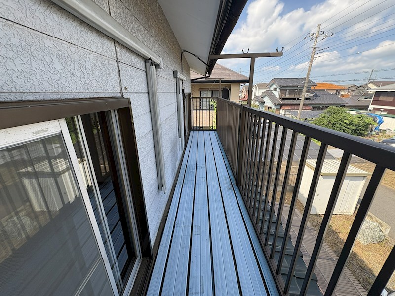 牛久市上柏田１丁目　中古戸建 現地写真（バルコニー）