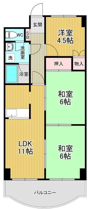 グランドヒル旭台 間取図・土地図