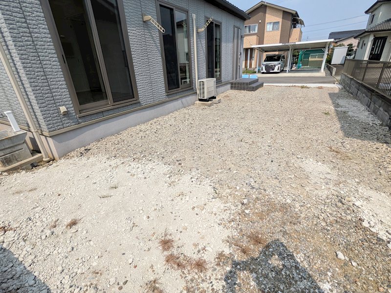 常総市若宮戸　中古戸建 現地写真（庭）