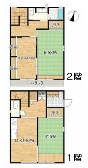 古河市諸川　中古戸建 間取図・土地図
