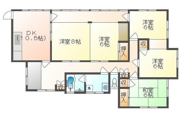 石岡市山崎　中古戸建 間取図・土地図