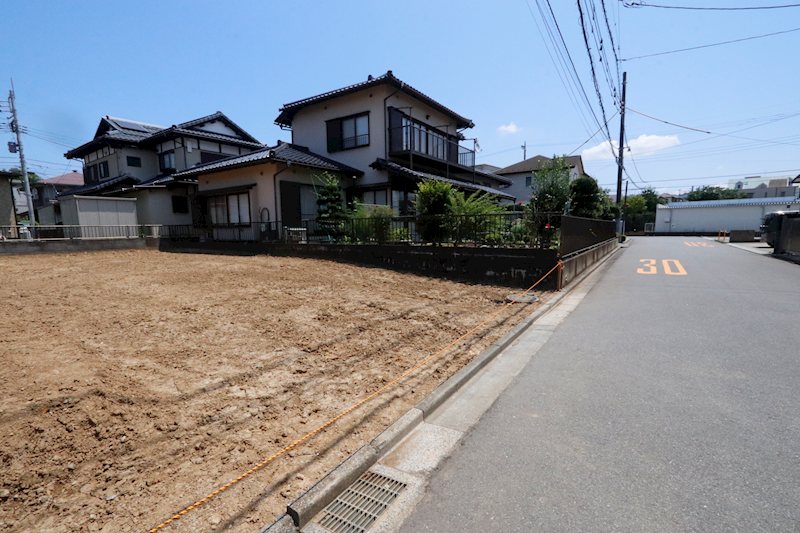 守谷市松ケ丘３丁目　新築戸建７期　２号棟 現地写真（前面道路含む現地写真）