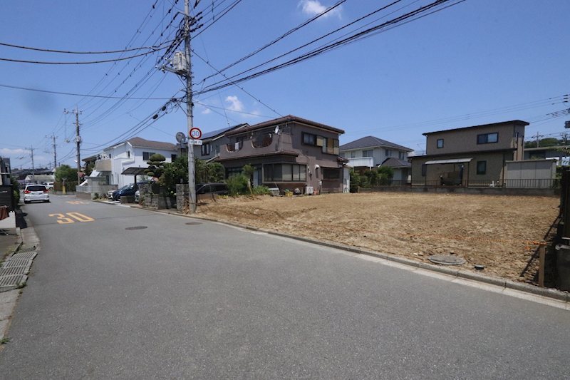 守谷市松ケ丘３丁目　新築戸建７期　２号棟 現地写真（前面道路含む現地写真）