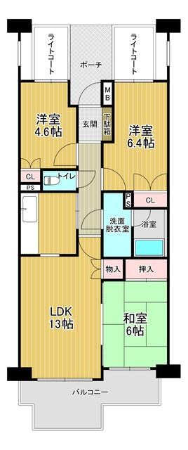 ウッドパーク四季の丘WA棟 間取図・土地図