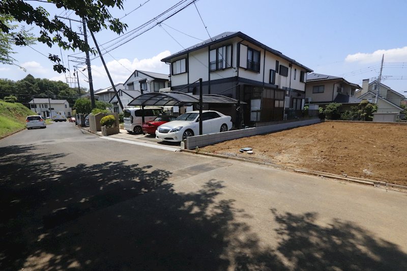 守谷市松ケ丘７丁目　新築戸建６期　１号棟 現地写真（前面道路含む現地写真）