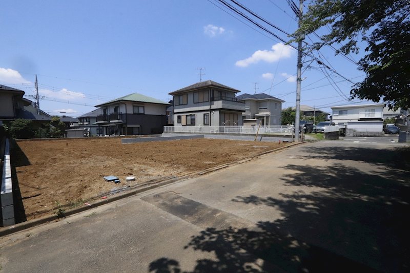 守谷市松ケ丘７丁目　新築戸建６期　１号棟 現地写真（前面道路含む現地写真）