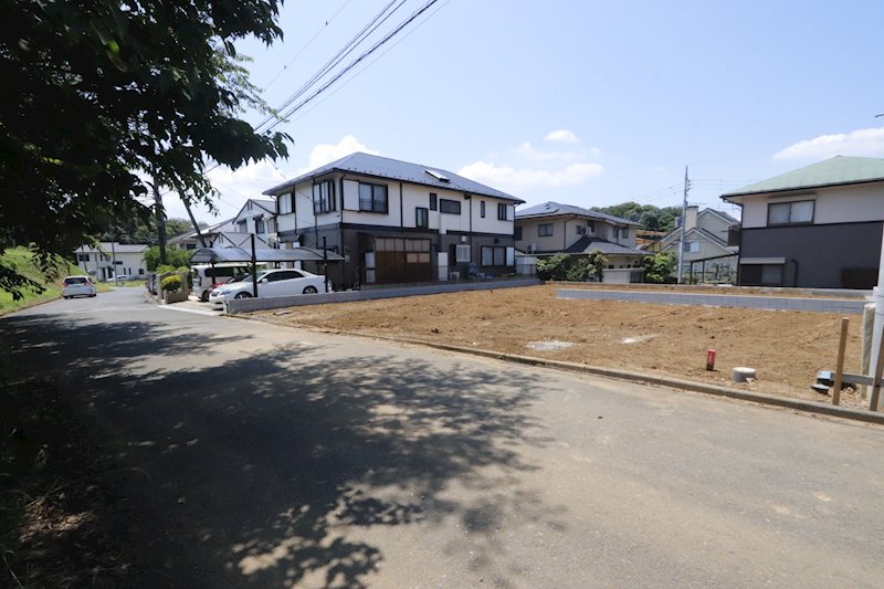 守谷市松ケ丘７丁目　新築戸建６期　２号棟 現地写真（前面道路含む現地写真）