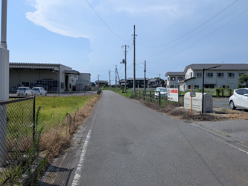 つくば市今鹿島　売アパート 現地写真（前面道路含む現地写真）