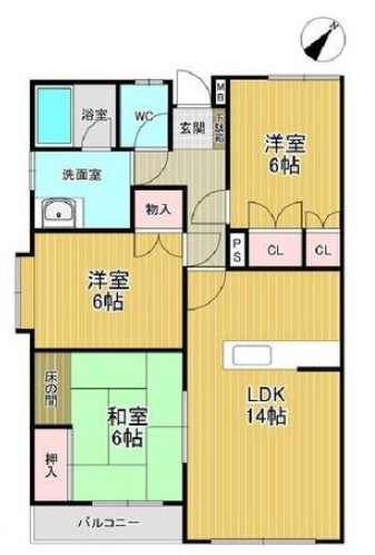 レジデンス平成 間取図・土地図