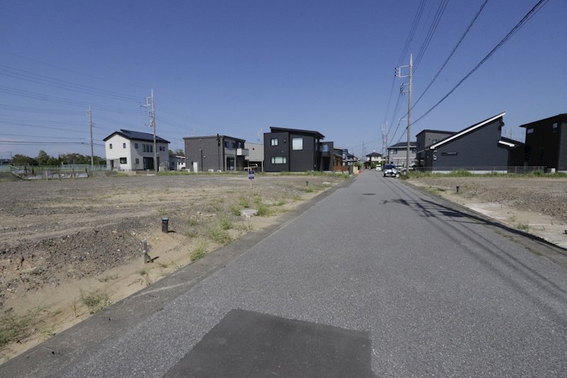 取手市桜が丘３丁目　土地　区画296 現地写真（前面道路含む現地写真）
