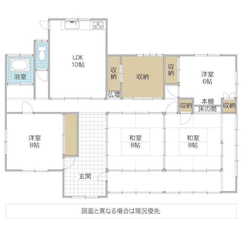 つくば市上郷　中古戸建 間取図・土地図
