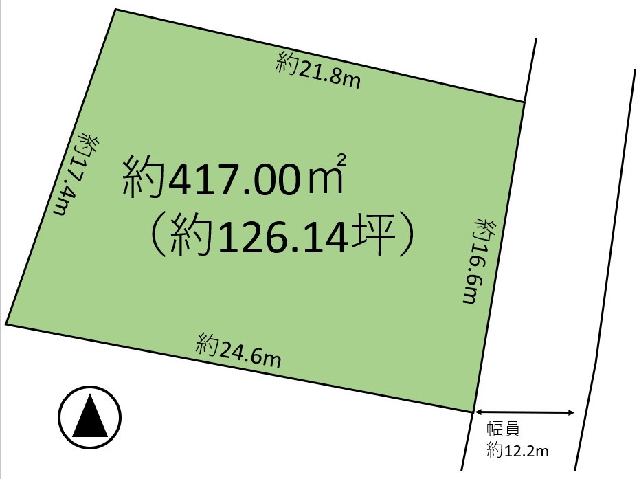 佐久市根岸　土地 全体区画図