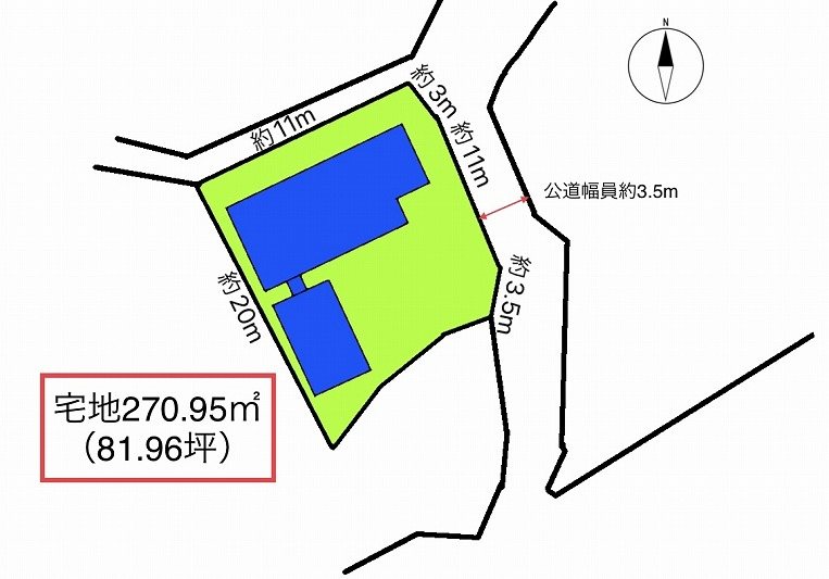 立科町芦田　中古戸建 区画図
