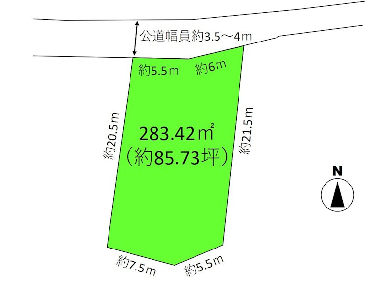 小諸市乙女　土地 間取図・土地図