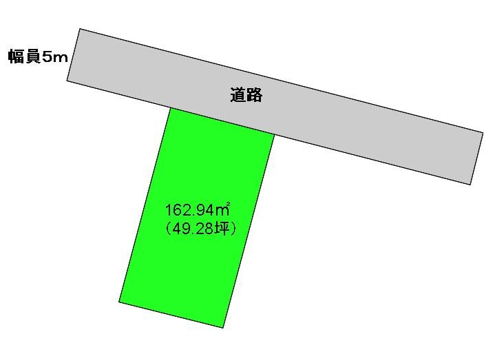 上田市諏訪形　土地 間取図・土地図