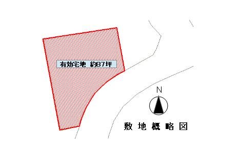 上田市上田土地 間取図・土地図