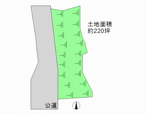 上田市殿城　土地 間取図・土地図