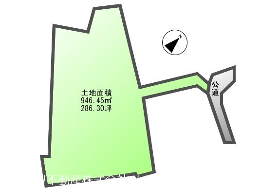 上田市蒼久保　土地 間取図・土地図