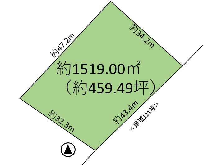 佐久市湯原　土地 間取図・土地図