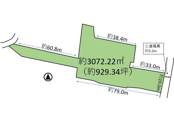 佐久市入沢　土地 間取図・土地図