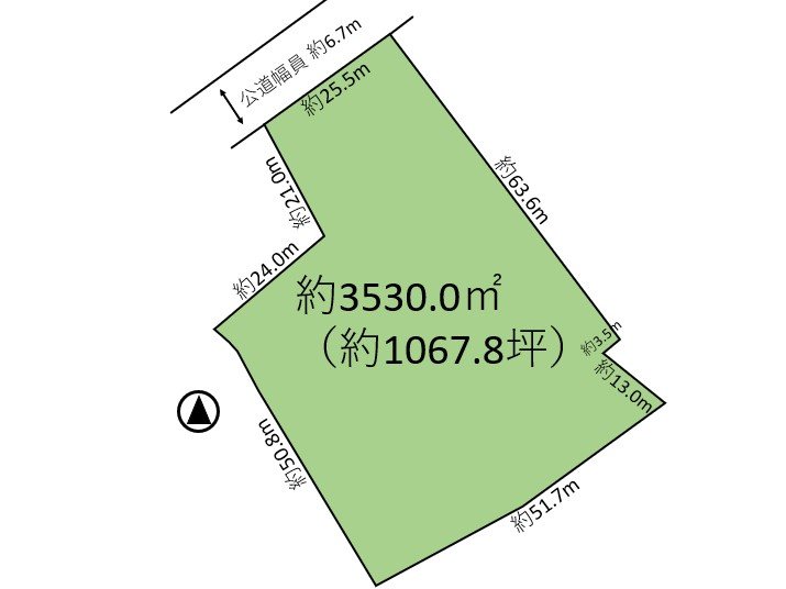 佐久市小田井　土地 間取図・土地図