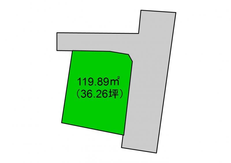 上田市真田町傍陽　土地 間取図・土地図