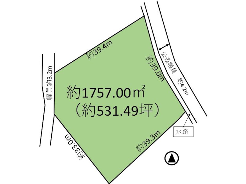 佐久市田口　土地 間取図・土地図