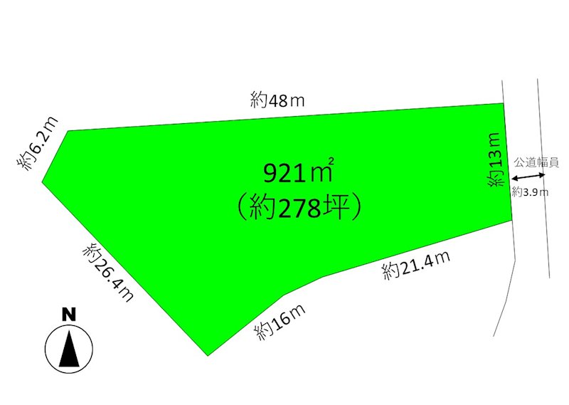 佐久市矢島　土地 間取図・土地図