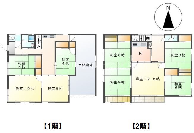 千曲市内川　中古住宅 間取図・土地図