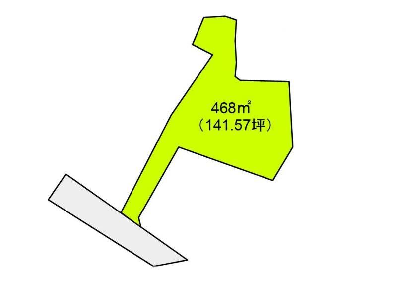 上田市中丸子　土地 間取図・土地図