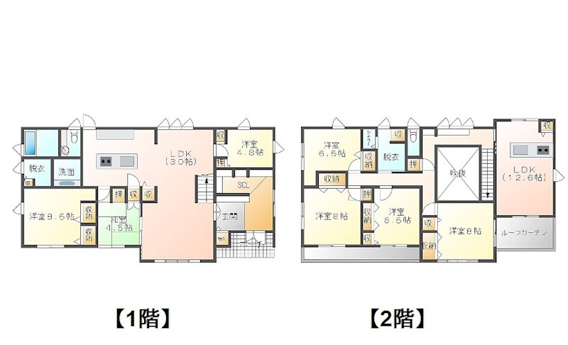 松本市神林　中古戸建 間取図・土地図