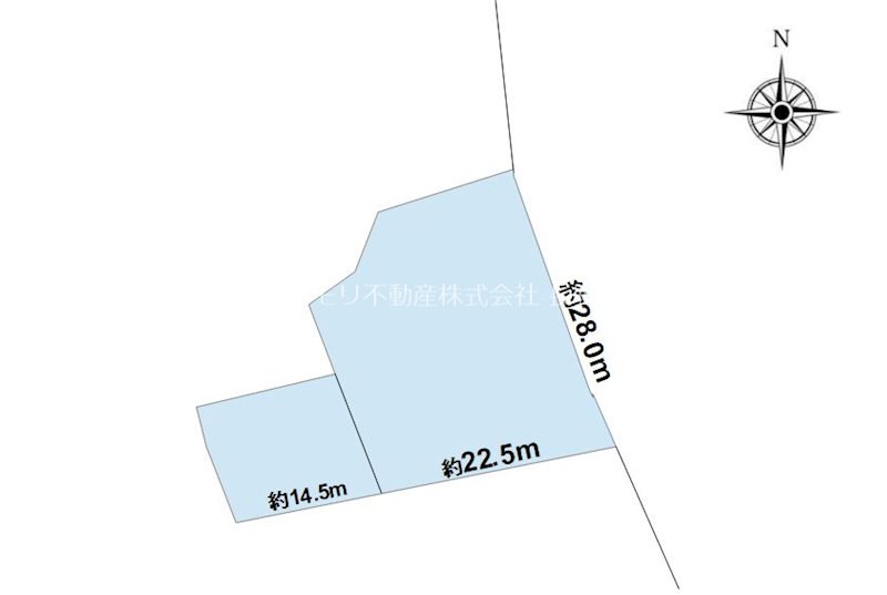 中野市田麦　中古戸建 間取図・土地図