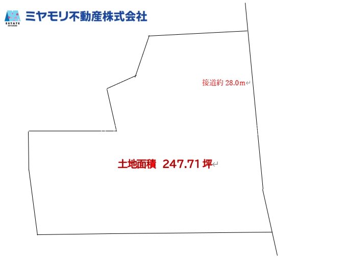 中野市田麦　中古戸建 全体区画図