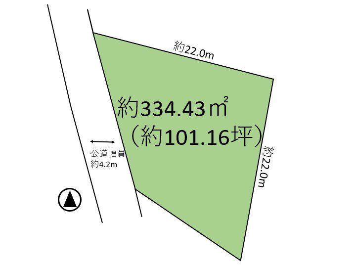 佐久市塩名田　土地 間取図・土地図