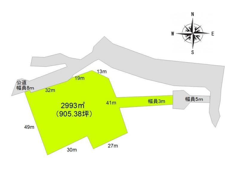 上田市腰越　土地 間取図・土地図