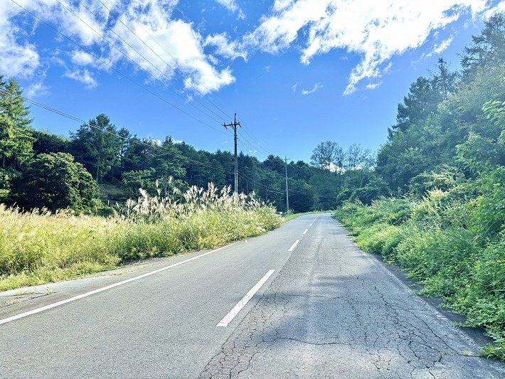 佐久市望月　土地 現地写真（前面道路含む現地写真）