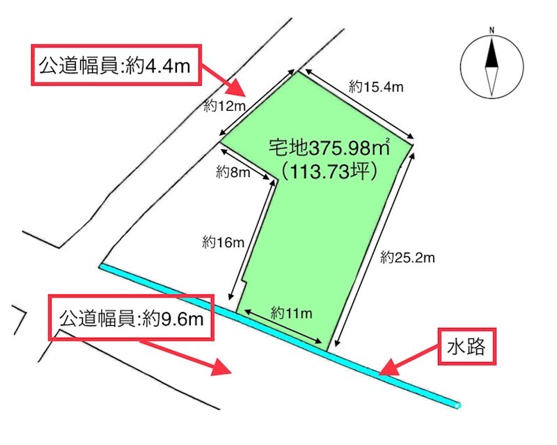 小諸市西原　土地 間取図・土地図