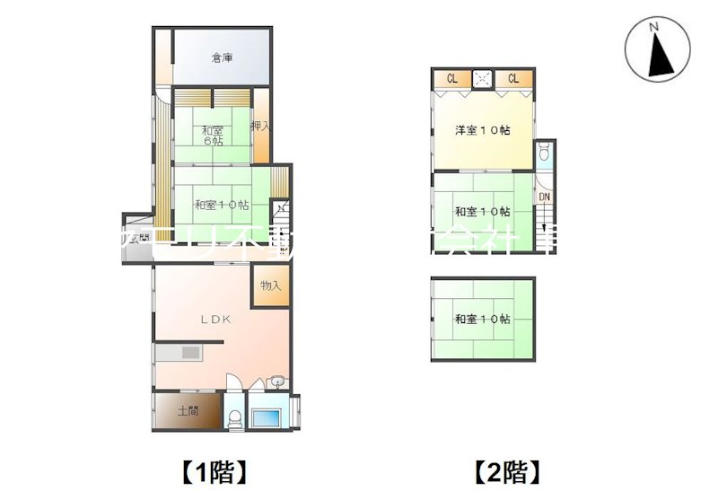 戸隠祖山　中古戸建 間取図・土地図